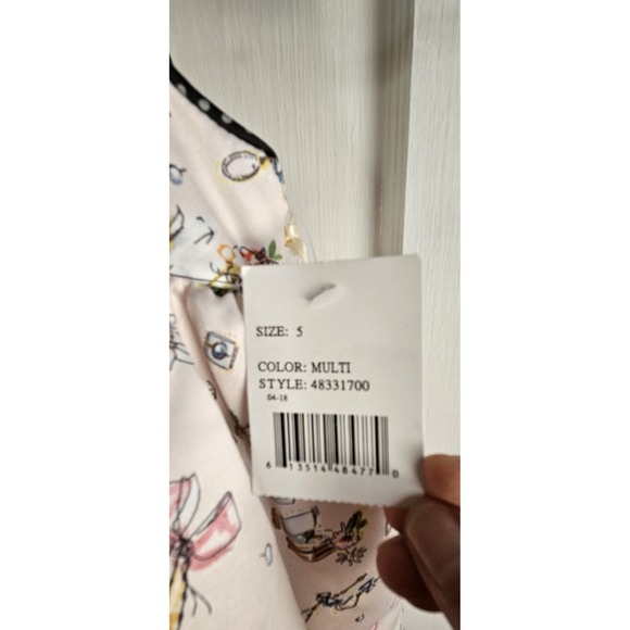 NWT Laura Ashley London girl sleeveless dress Sz 5 fully lined - Picture 3 of 11